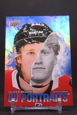 Oliver Moore #P-36 2025-26 Upper Deck UD Portraits Chicago Blackhawks