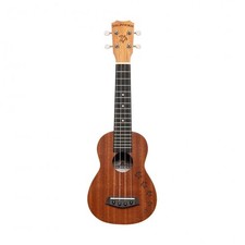 Islander MS-4-HNS Mahogany Soprano Ukulele w/ Turtle Engravings