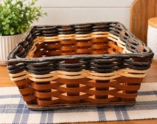 Foxcreek Basket 7 1/2" Square Handwoven Made In USA Signed By Artist 2/2/02