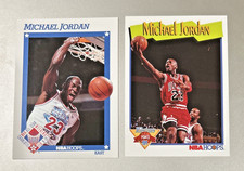 1991-92 NBA Hoops Michael Jordan 2 Card Lot #253 &amp; #317 Bulls