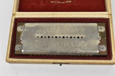 Savoy Band Tremolo Concert Vintage Harmonica Double Sided A & D In Original Box