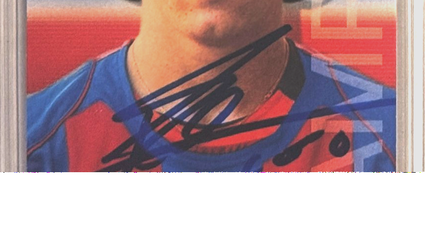 Lionel Messi #35 Megacracks REPRINT Card Rookie AUTHENTIC Signed