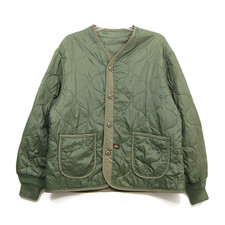 Alpha Industries M-65 Field Coat Liner Jacket Mens Xl Green Quilted Als92