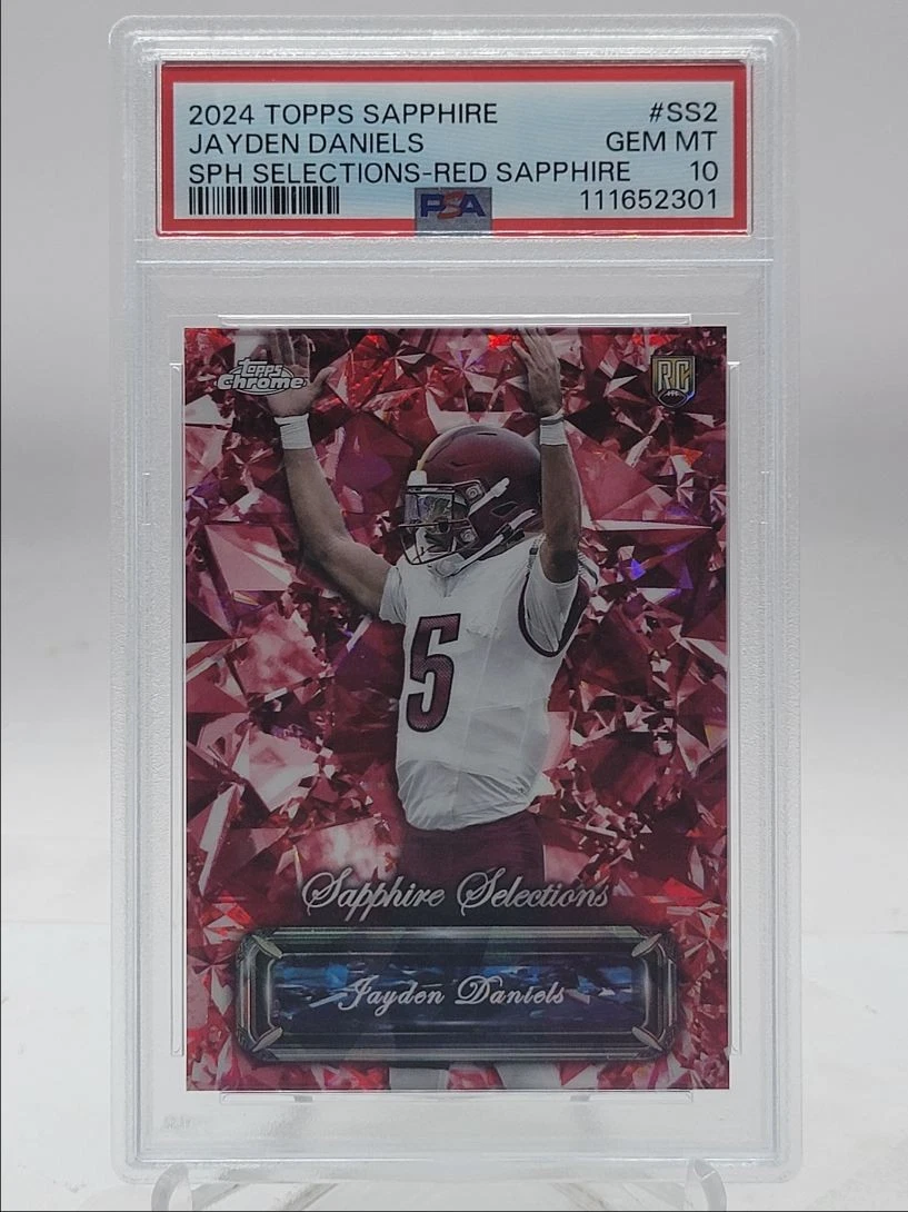 Jayden Daniels Topps Chrome Sapphire Sapphire Selections #SS2 Red