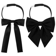 Bow Tie for Women - 2Pcs Women'S Bow Ties,Pre-Tied Adjustable Bowties