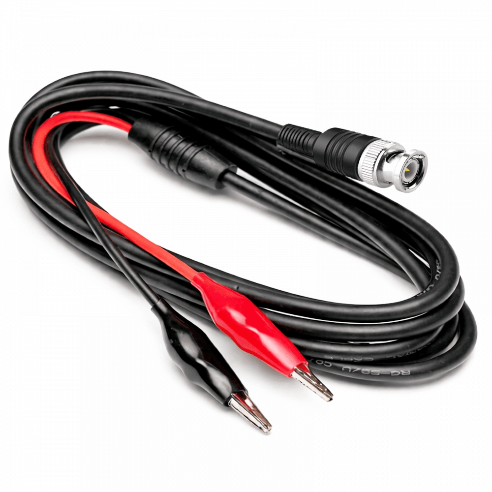 BNC to Alligator Clip Dual Crocodile Lead Oscilloscope Test Probe Cable