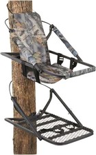 Extreme Deluxe Climbing Tree Stand for Hunting with Seat and Foot Platform