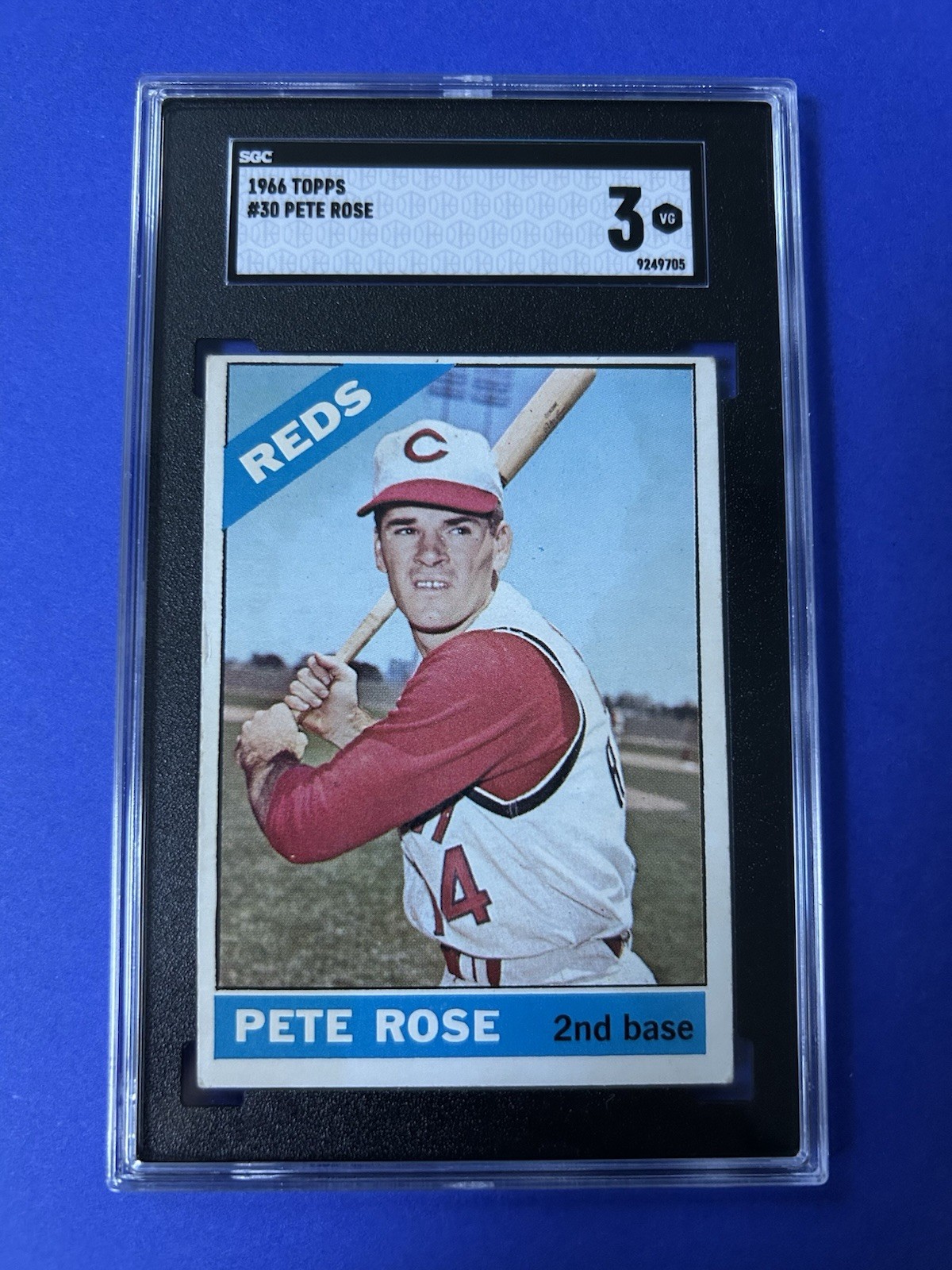 1966 Topps #30 Pete Rose SGC 3 VG