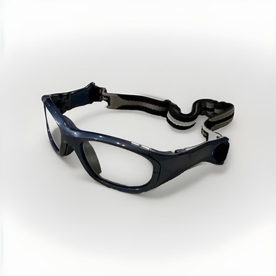 Rec Specs Kids Athletic Safety Goggles Morpheus 3 Shiny Navy Blue Wrap 48-17-125