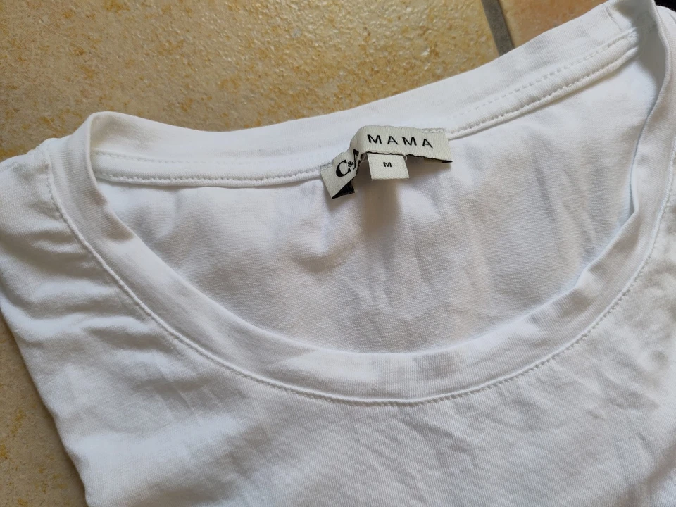 Damen Umstandsmode Schwangerschaft Set Latzhose + Shirt C&A Mama M 38 Jumpsuit - Bild 4 von 4