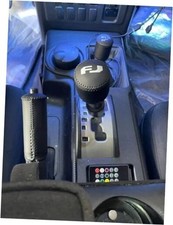 Leather Handbrake Cover and Gear Shift Knob Cover - Black Drive Mode black