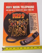 KISS SPENCER'S TELEPHONE PROMO COUNTER TOP DISPLAY 1998
