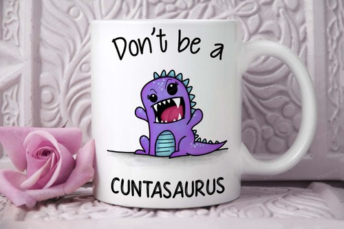 Novelty Dinosaur Mug Gift - Funny naughty coffee mug - Inappropriate Gift - 第 2/2 張圖片
