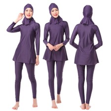 Muslim Burkini Women Swimwear Hijab Swimsuit Full Cover Islamic Arab Bathing Set