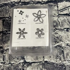 Stampin' Up BURT INTO BLOOM Unmounted 4 Ct. 2004 Rubber Stamp Scrapbooking