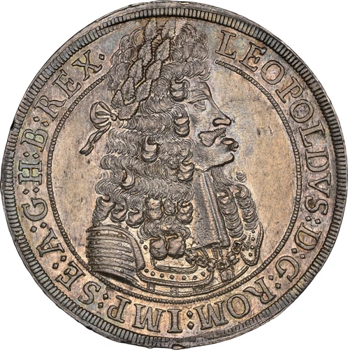 1701 Austria Hall Thaler Silver NGC MS63 - Leopold I Hogmouth GEM w/ HD Video
