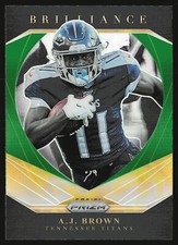 2020 Panini Prizm #20 A.J. Brown Brilliance Prizms Green