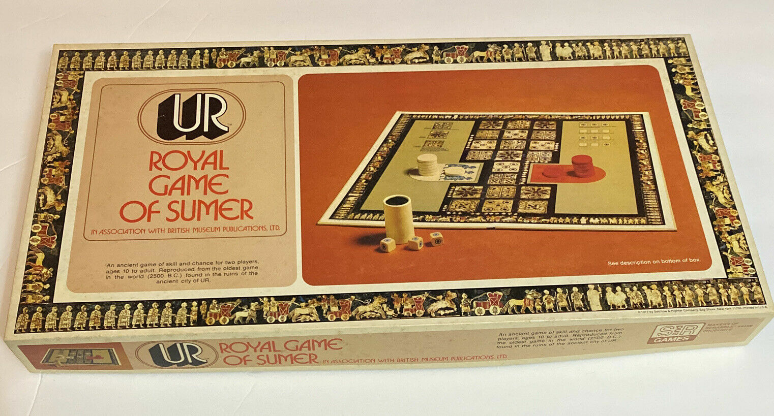 1977 UR Royal Game of Sumer Ancient Game of Skill Selchow & Righter Co  Vintage | eBay