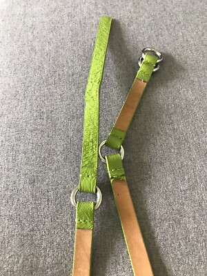 Michael Kors Womens Lime Green Leather Skinny Belt Size S/M  display picture 1