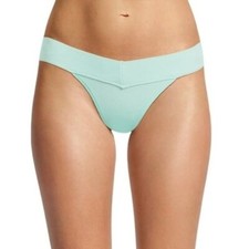 No Boundaries Women's Seamless Low Rise Thong Panties Size 3XL Aqua Cloud