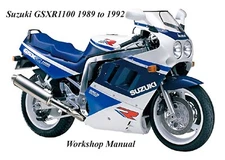 SUZUKI GSXR 1100 1989 to 1992 WORKSHOP MANUAL - PDF Files