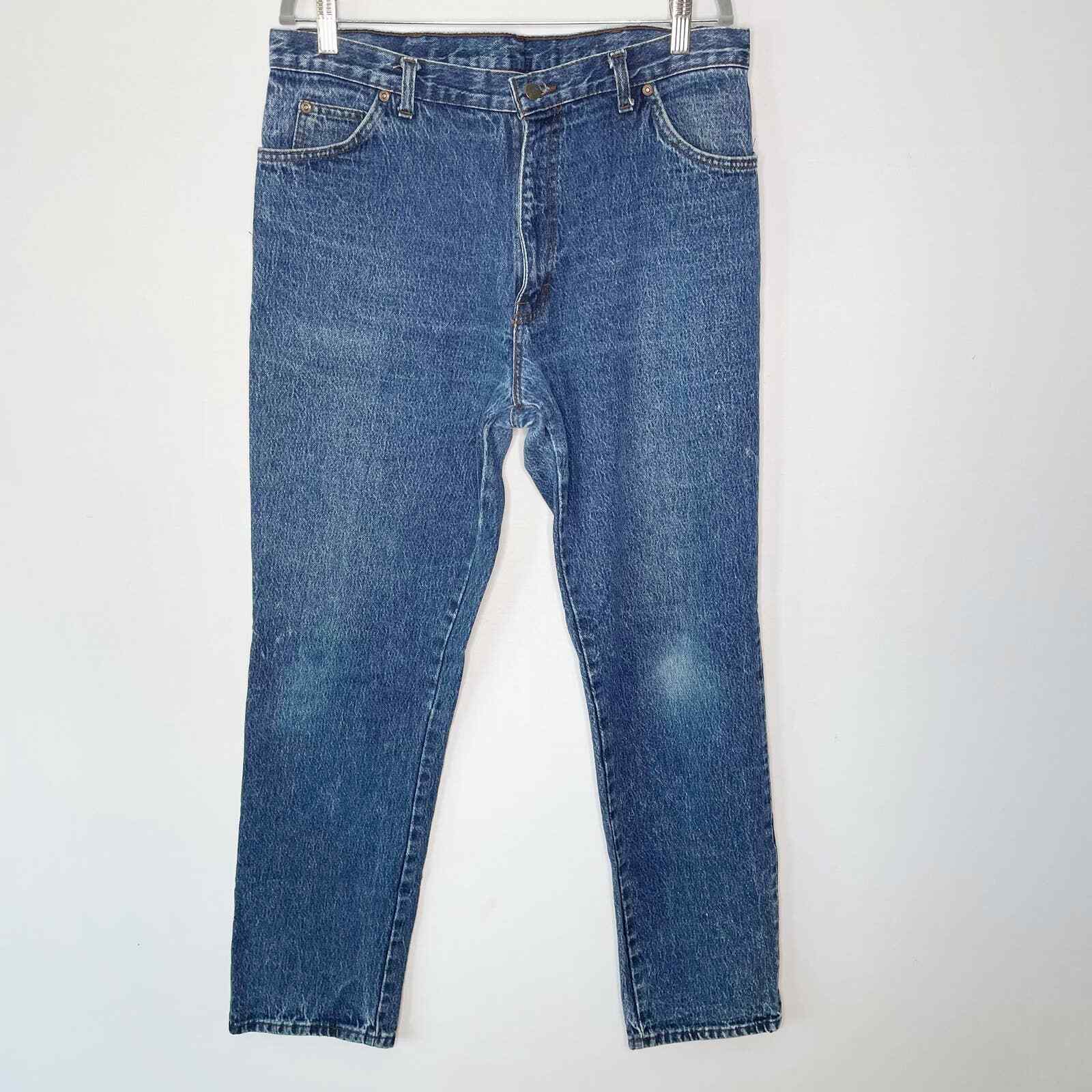 Vintage 90s Calvin Klein Jeans Straight Leg Rigid Denim High Rise Unisex 35x32