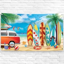 KatchOn Xtralarge Beach Backdrop - 72x44 Inch | Beach Party Backdrop, Summer Par