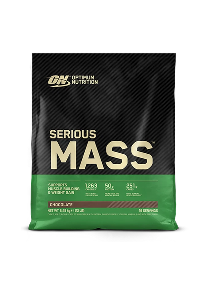 Optimum Nutrition Serious Mass 5.45kg Weight Gainer BCAA (12,47€/kg)