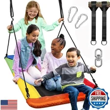 Odoland Giant 60" Platform Tree Swing for Kids and Adults - 700 Lbs Large Swi