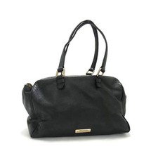 Versace [authentic] Large Black Pebble Leather & Gold Medusa Satchel Bag, Vguc