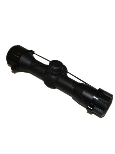 Mira para rifle compacta 4x32 .223 .177 retícula de punto mil con juego GRATIS de anillos de 1" Foto 2 de 3