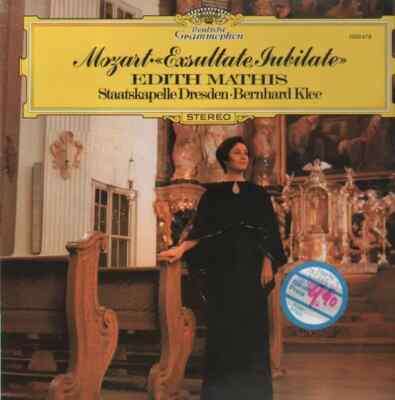 LP Edith Mathis Exsultate, Jubilate NEAR MINT Deutsche Grammophon Gesellschaf
