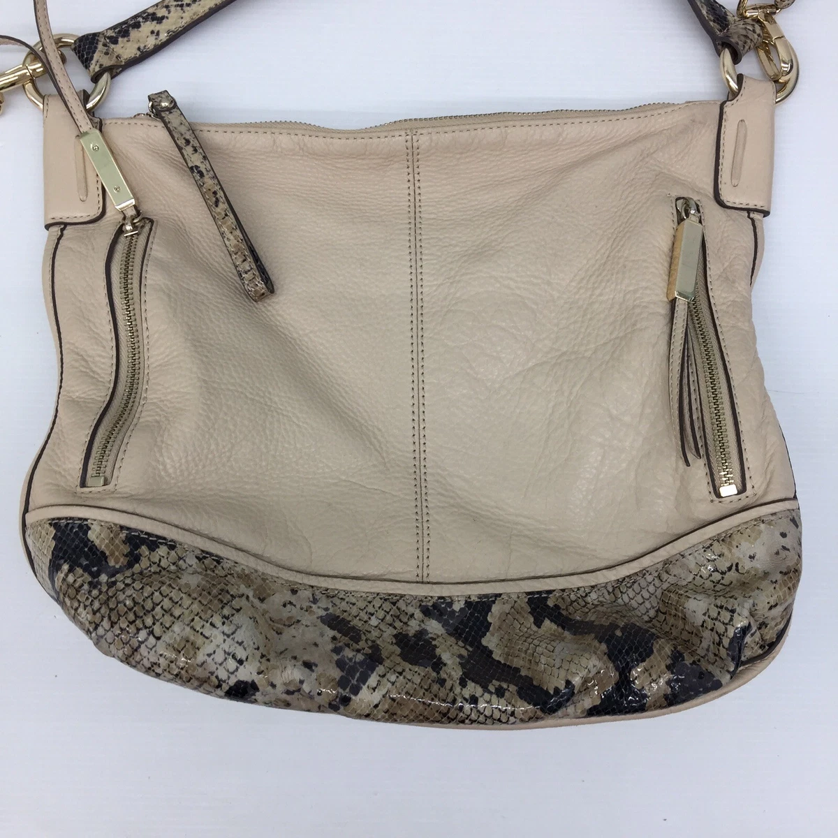 Cream snake 2025 print bag