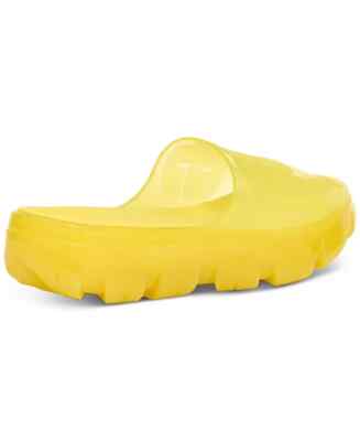 UGG Women's Jella Clear Slides Womens Shoes, Yellow Size 10
