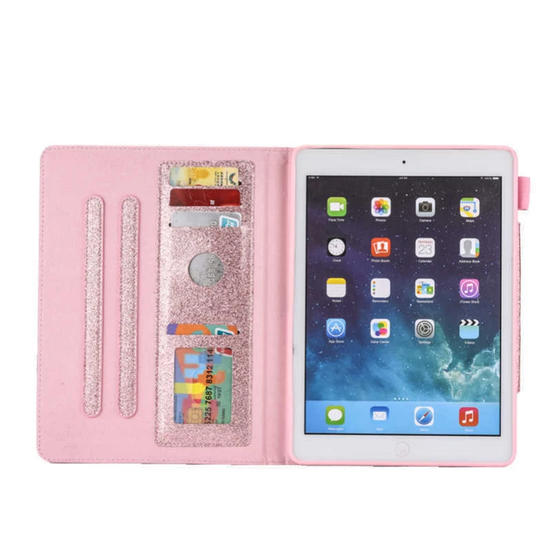 Smart Cover Stand Case Magnetic Wallet For iPad 5/6/7/8/9th Gen Mini Air Pro  - Image 3 of 4