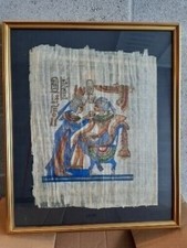Arte Antiquariato e Collezionismo PAPIRO EGIZIO  in quadro cornice 47x57cm