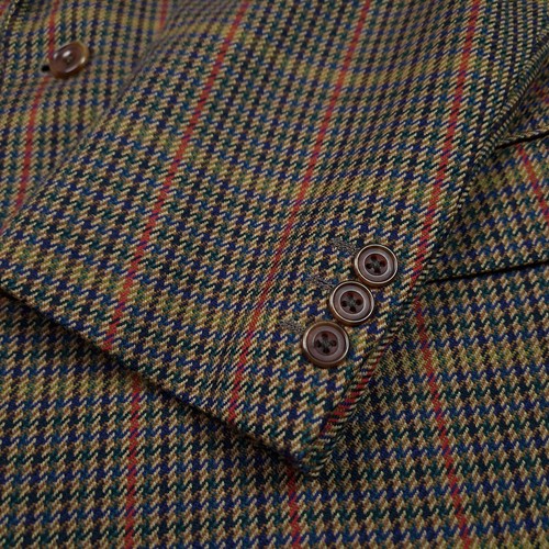 Blazer Daks London EU 50 UK 40R Colorido Cuadros Chaqueta Hombre Lana Pata de Gallo - Imagen 12 de 21