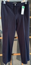 NWT Charter Club Women Dress Pants Size 8 Navy Stretch Slim Leg Classic Fit 69