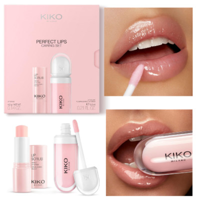 Perfect Lips Caring Set, Hautpflegeset: 1 Lippenpeeling und 1 perfektionierende Lippencreme