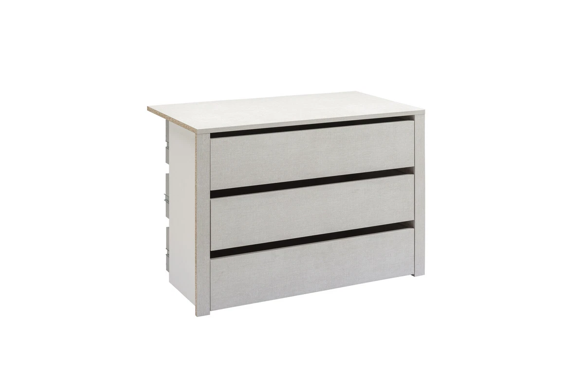 SMUG Comò, cassettiera per camera da letto, organizer per armadietti, mobili con piano in legno, con 8 cassetti portaoggetti in tessuto, cassettiera per armadio, soggiorno, corridoio, portico, grigio
