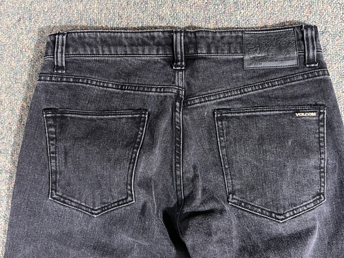 Volcom Solver Jeans Men's Size 30x29 Gray Modern Straight Cotton Blend Pants - Picture 14 of 17