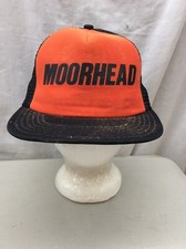 trucker hat baseball cap Vintage Snapback Mesh Moorhead Retro Unique Made In USA