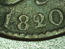 1820/19 Matron Head Large Cent N-1