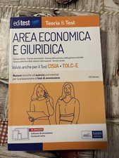 EDITEST. Libro Per Test Ammissione Università - Area Economica e Giuridica