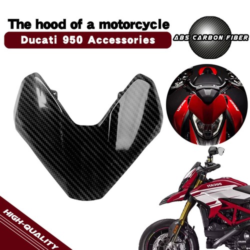 Carenado de faros delanteros superior de fibra de carbono para Ducati Hypermotard 950 2019-2021 - Imagen 3 de 9