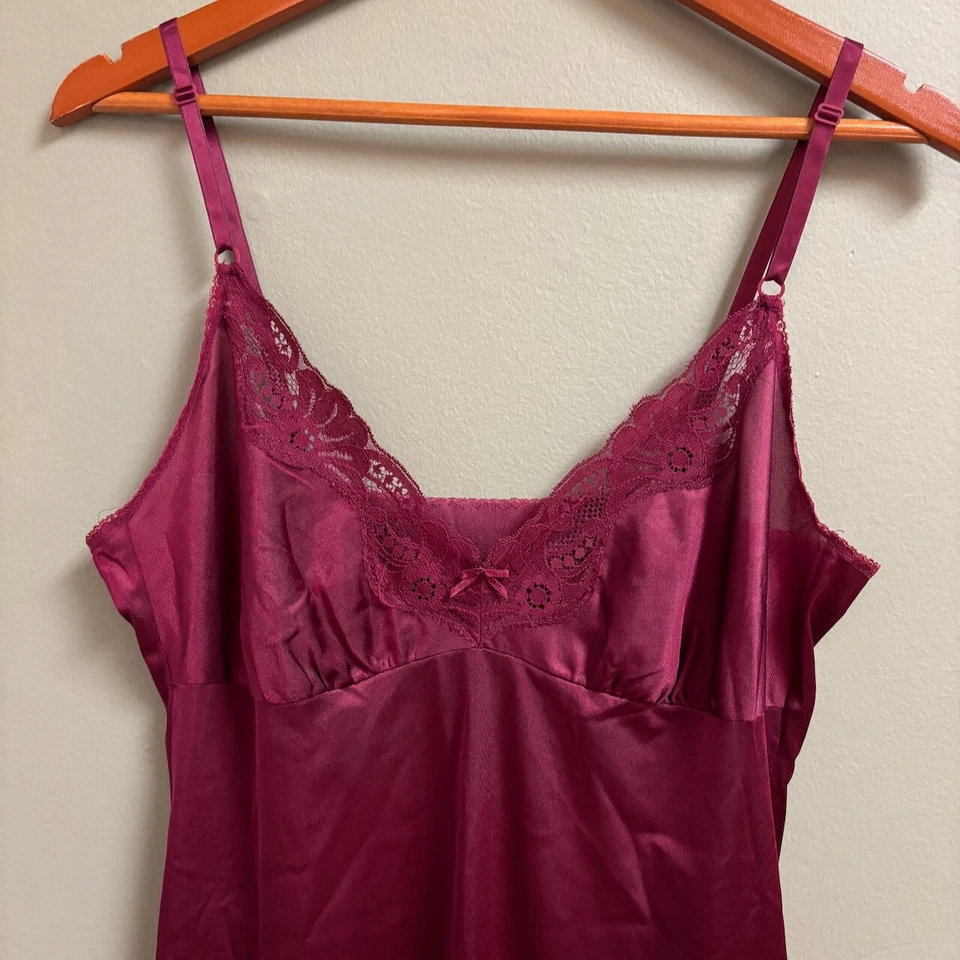 Vestido sin Mangas Maidenform Mujer De Colección Talla 38 Babydoll Chemise Cami Coqueta Capricho Foto 2 de 4