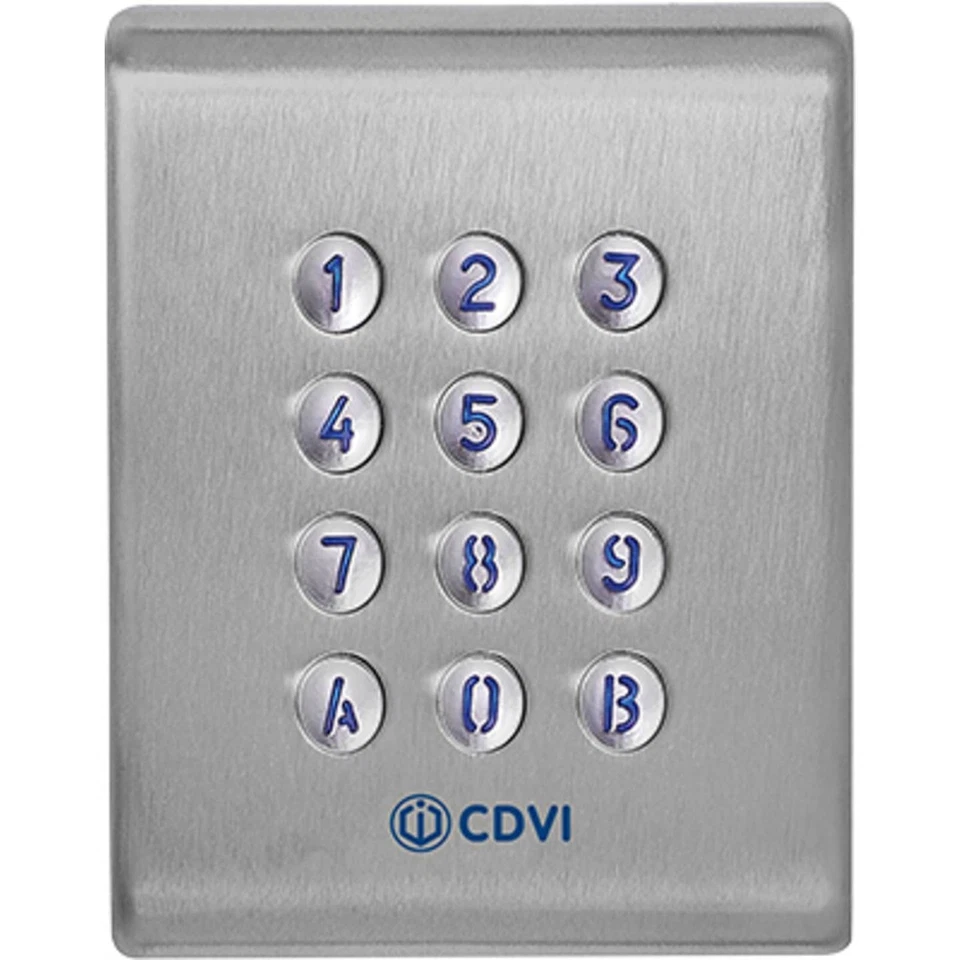 CDVI Security F0201000053-G Code lock 12 V, 24 V, 48 V IP65 Bluetooth support, + - Imagen 3 de 3