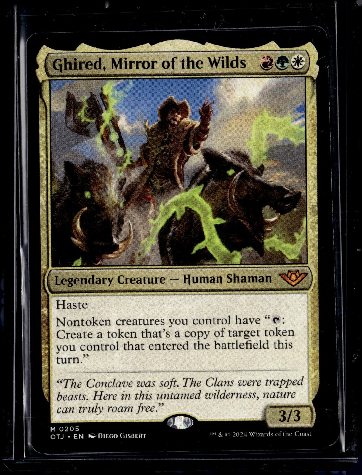 Ghired, Mirror of the Wilds - 205 - OTJ - NM - MTG Magic the Gathering