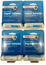 4 Packs of Non-medicated Vapor Inhaler .07 Oz Each compare to Vicks Vapolnhaler