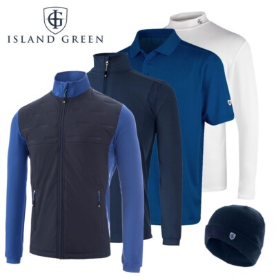 Island Green Professional Winter Golf Bekleidungspaket Paket Navy - NEU! 2024
